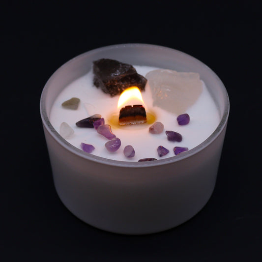 Chakra Crystal Candles - Crown Chakra-Domviva