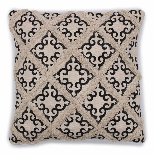 Klasična prevleka za blazino – luksuzen križni potisk – 45 × 45 cm