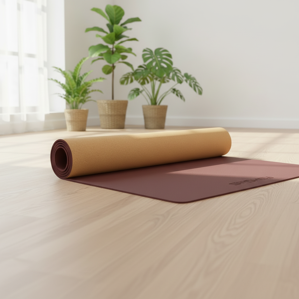 Lifestyle cork yoga mat 1:1