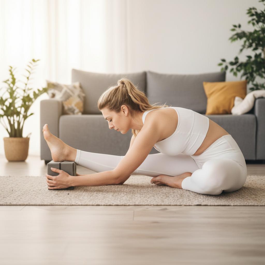 Pena joga blok – siv, EVA pena (23×15×9,5 cm)-Domviva