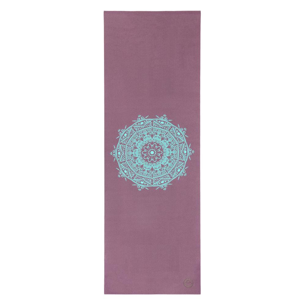 LEELA MANDALA joga in vadbena podloga – vijolična (turkizna mandala)