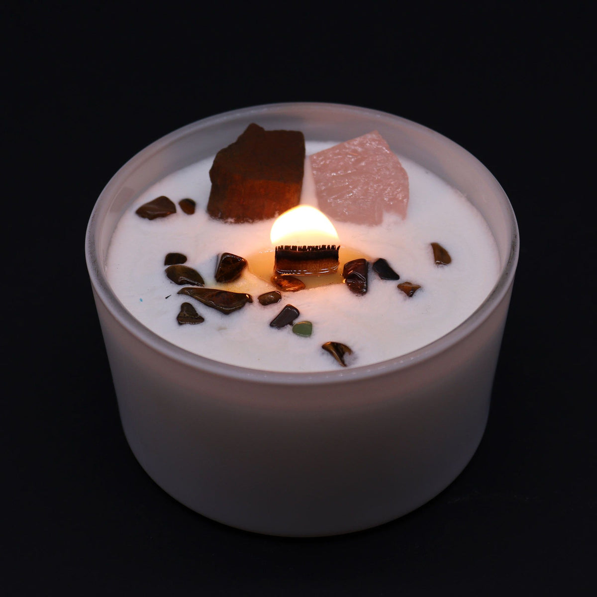 Kristalna sveča za sakralno čakro – ustvarjalnost & strast | Sacral Chakra Candle