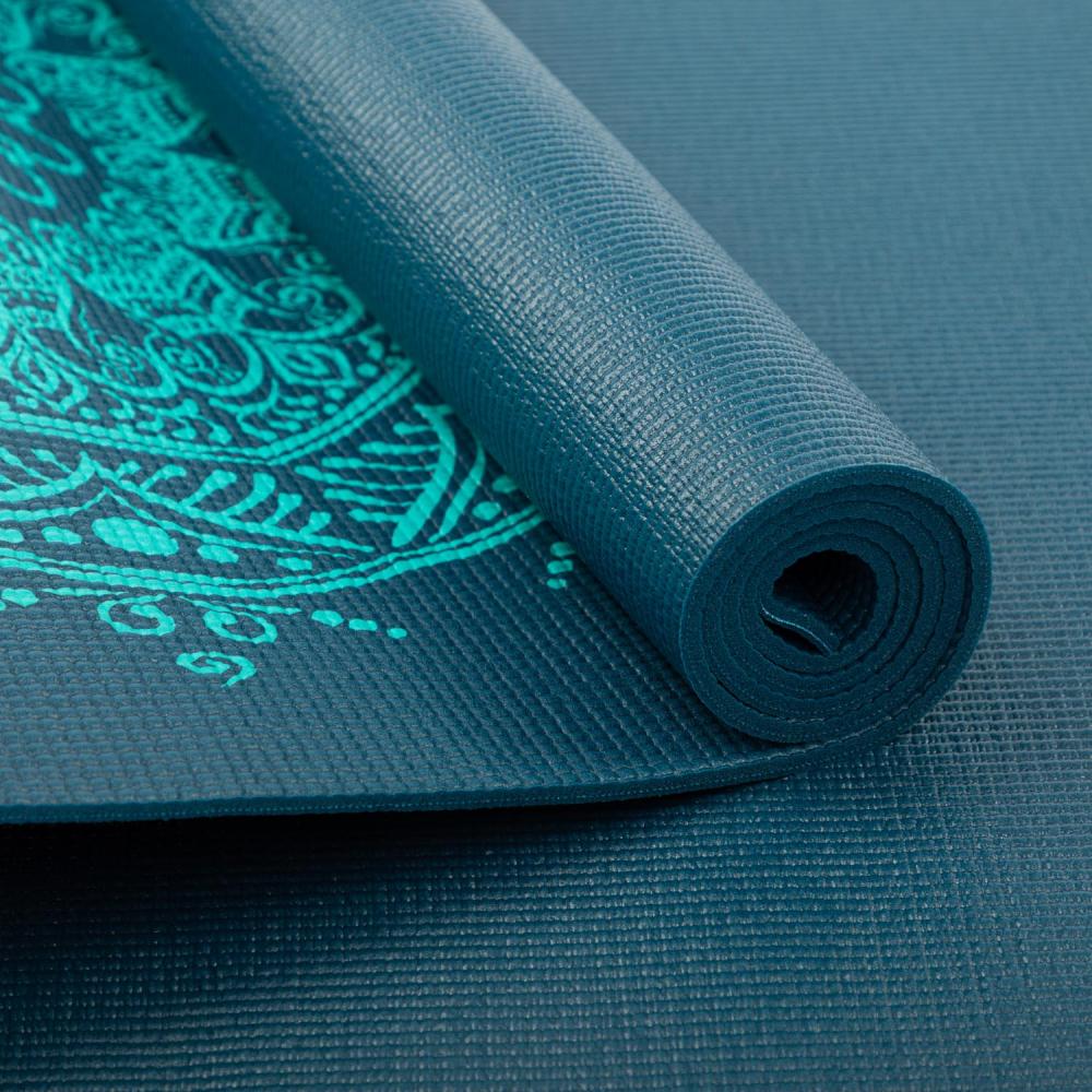 LEELA Mandala joga in vadbena podloga – turkizna